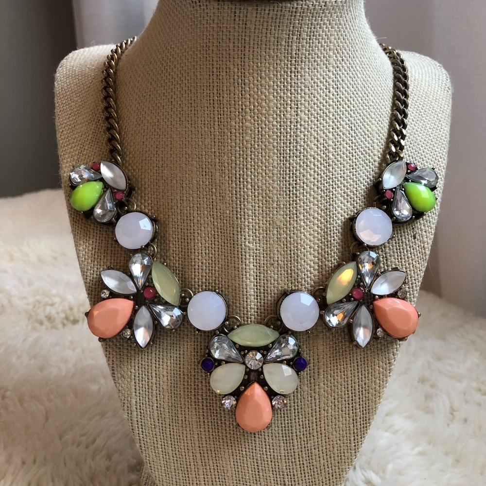 Never Worn Multicolored Statement Necklace